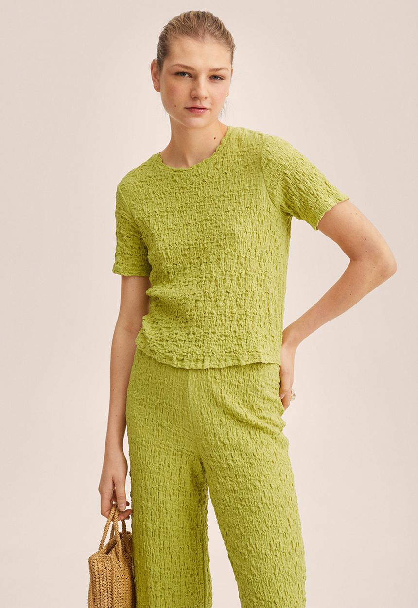 MANGO - T-shirt fidel - bright green