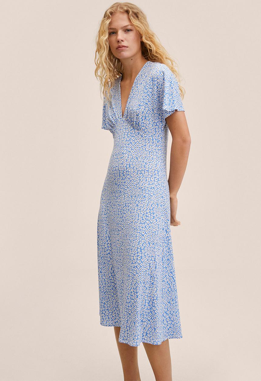 MANGO - Dress manzano - medium blue