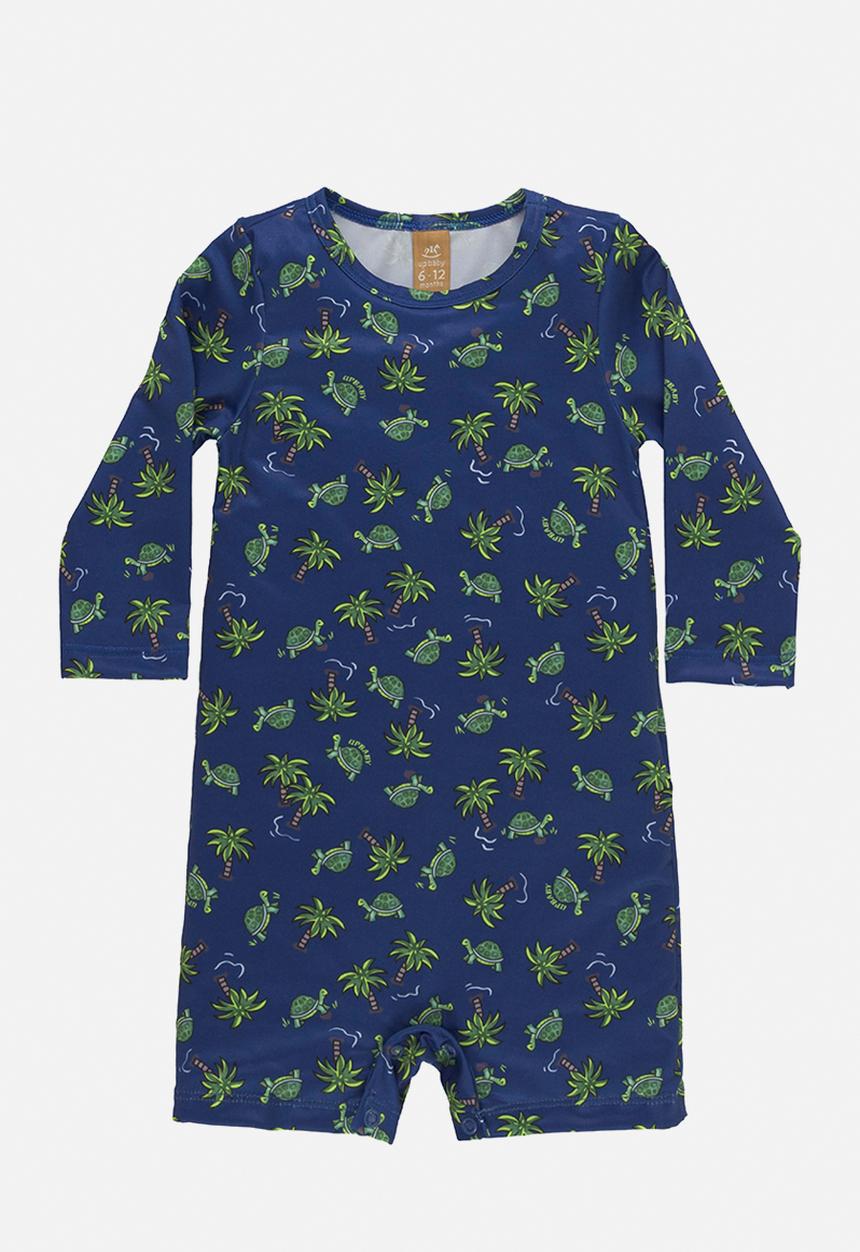 UP Baby - Upf 50+ sun protection romper - blue