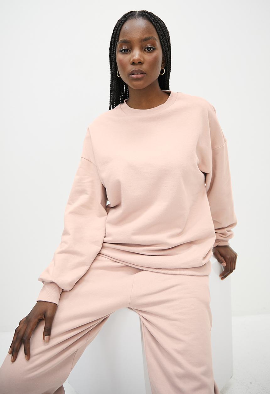 Superbalist - Slouch crew neck - dusty pink