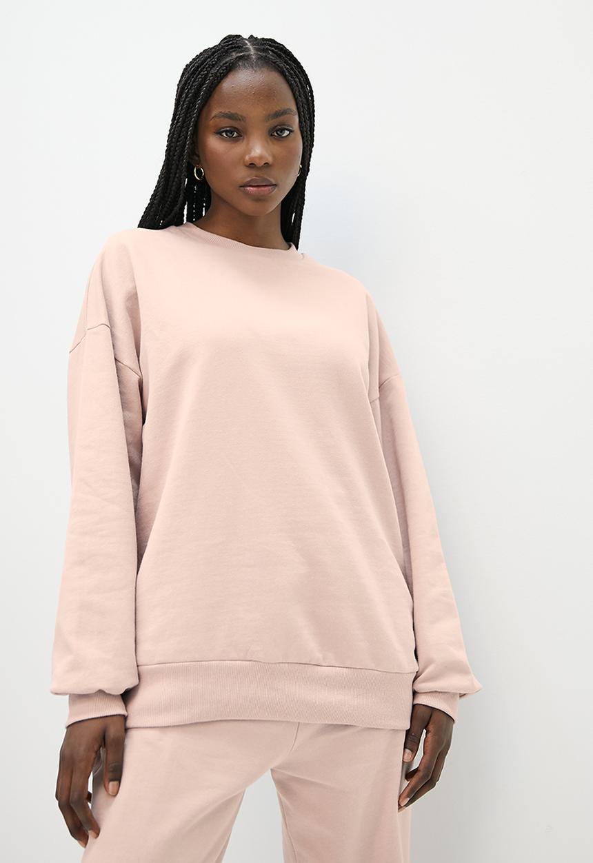 Superbalist - Slouch crew neck - dusty pink