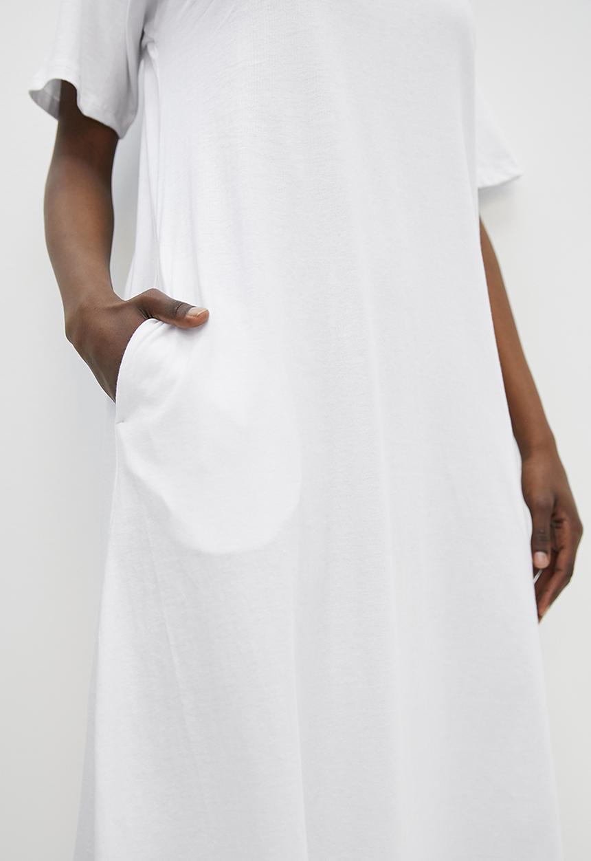 Superbalist - Trapeze tee dress - white