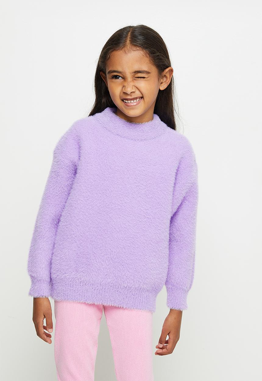 Pop Candy - Girls fluffy jersey - purple