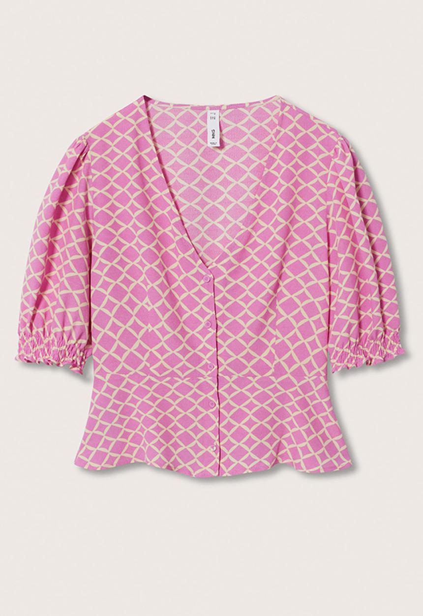 MANGO - Blouse beady - pink