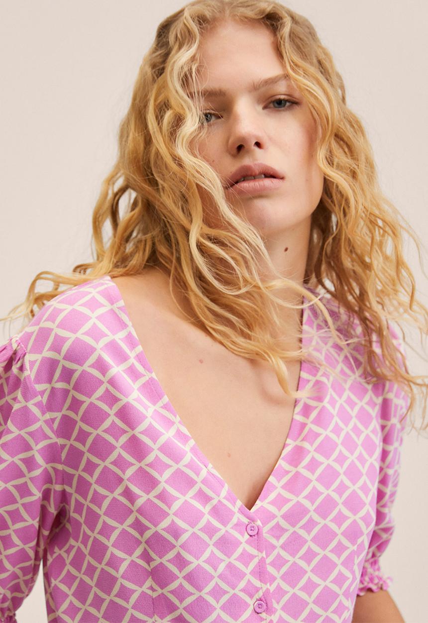 MANGO - Blouse beady - pink