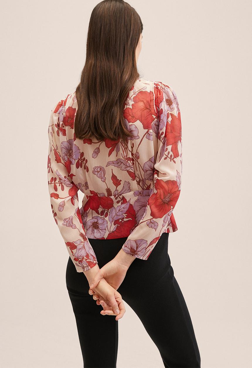 MANGO - Blouse love - pink