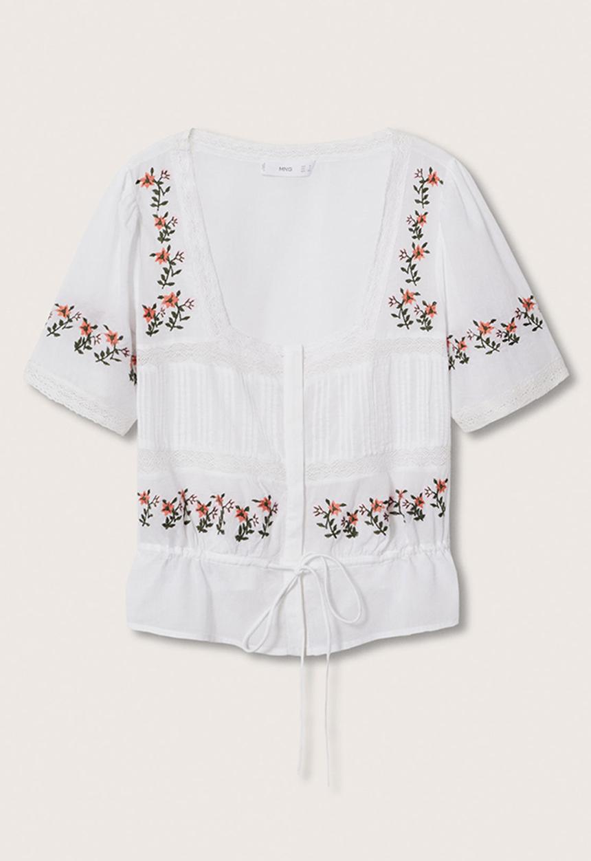MANGO - Blouse amelie - natural