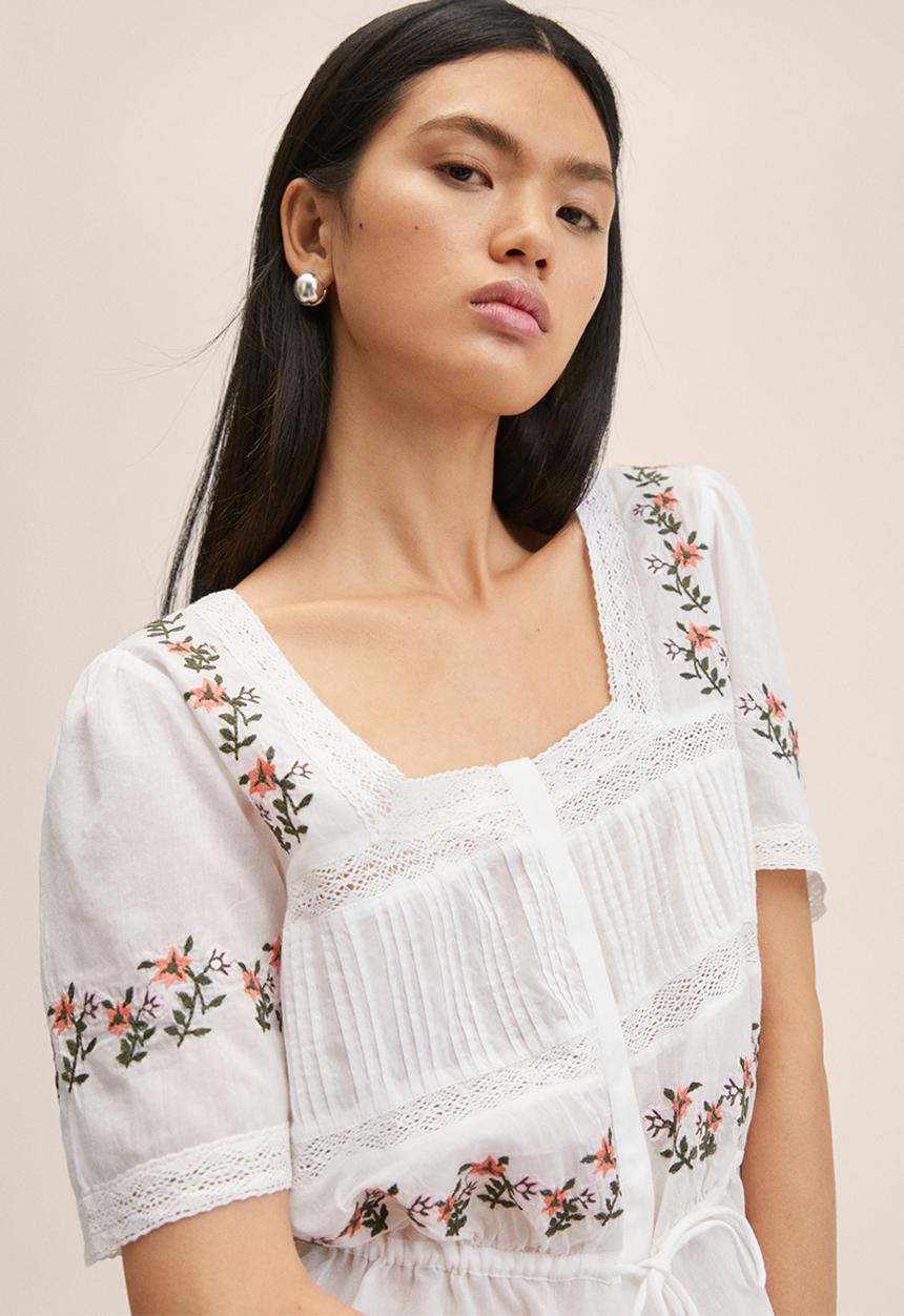 MANGO - Blouse amelie - natural