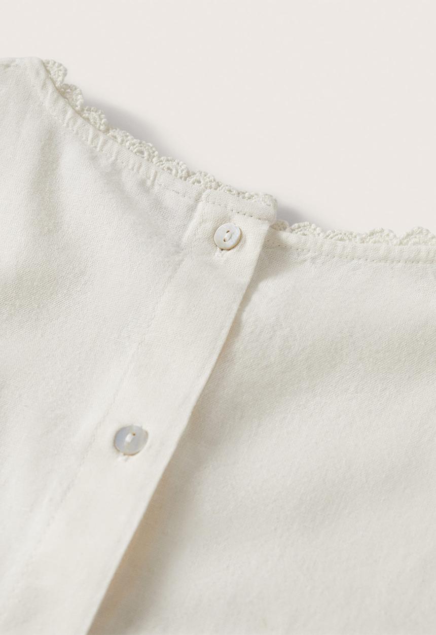 MANGO - Blouse brada - natural