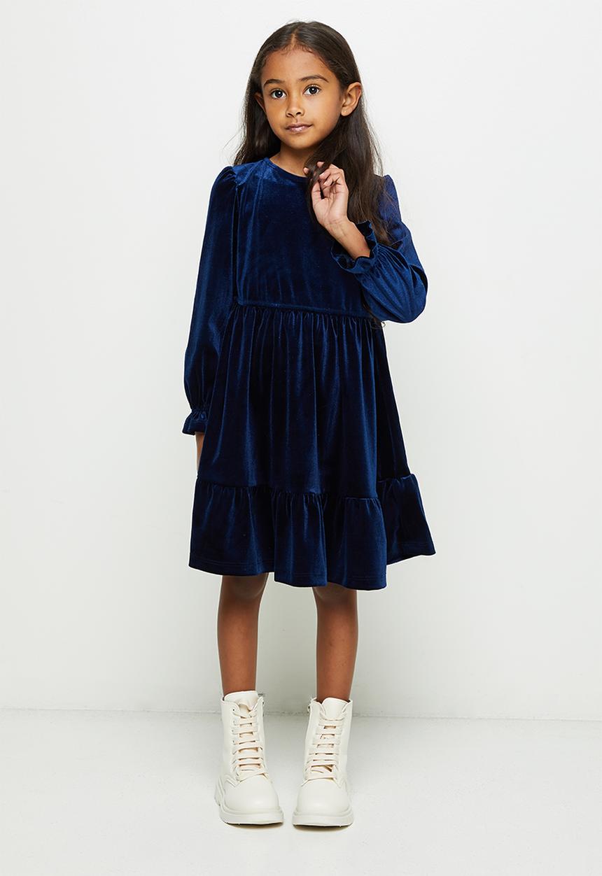 Superbalist Kids - Velour dress - navy