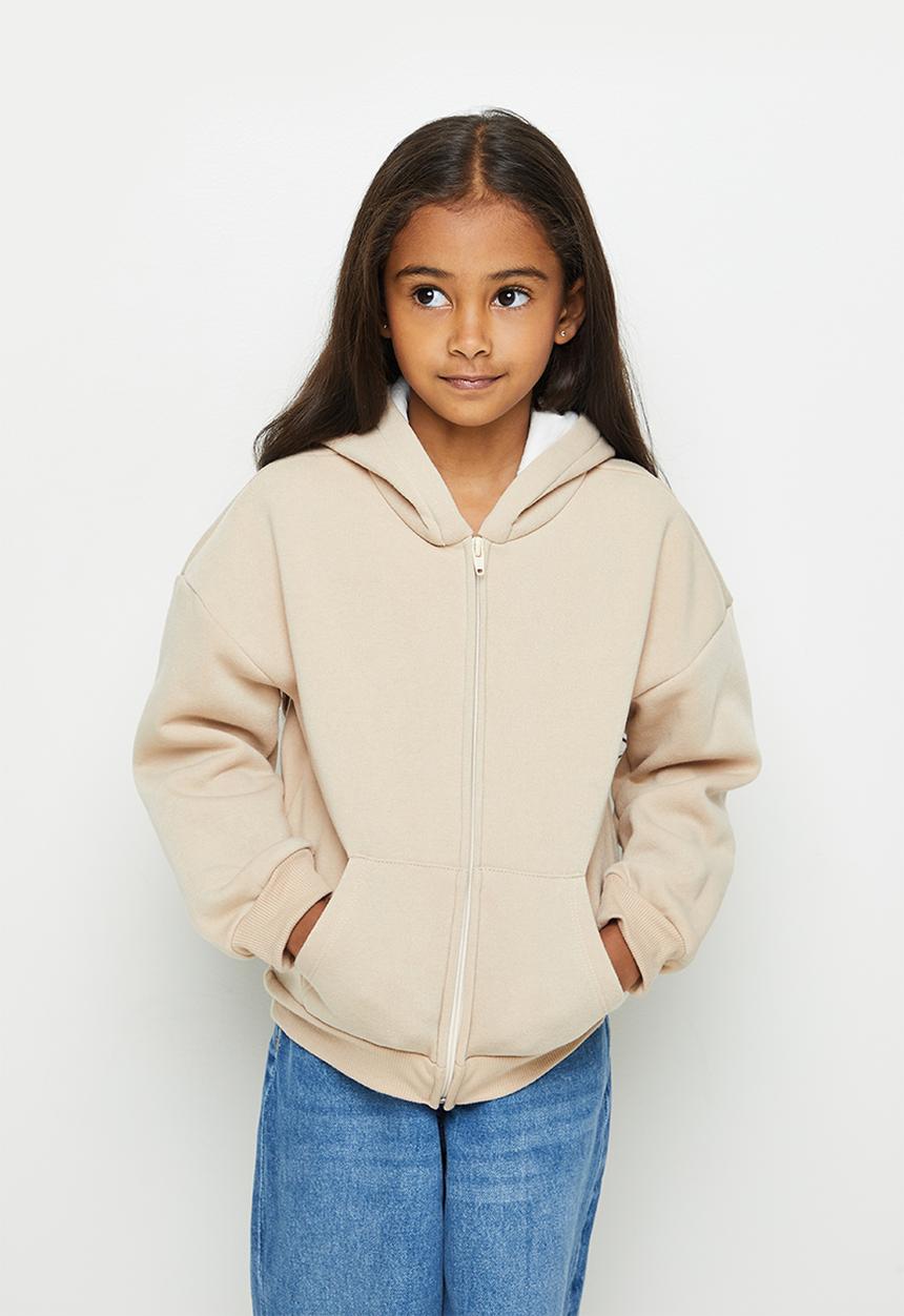 Superbalist Kids - Zip through hoodie - beige