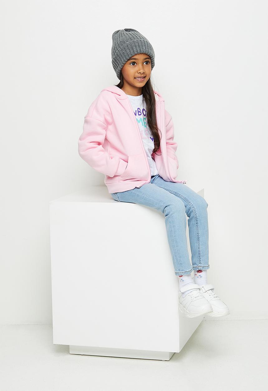 Superbalist Kids - Zip through hoodie - pink