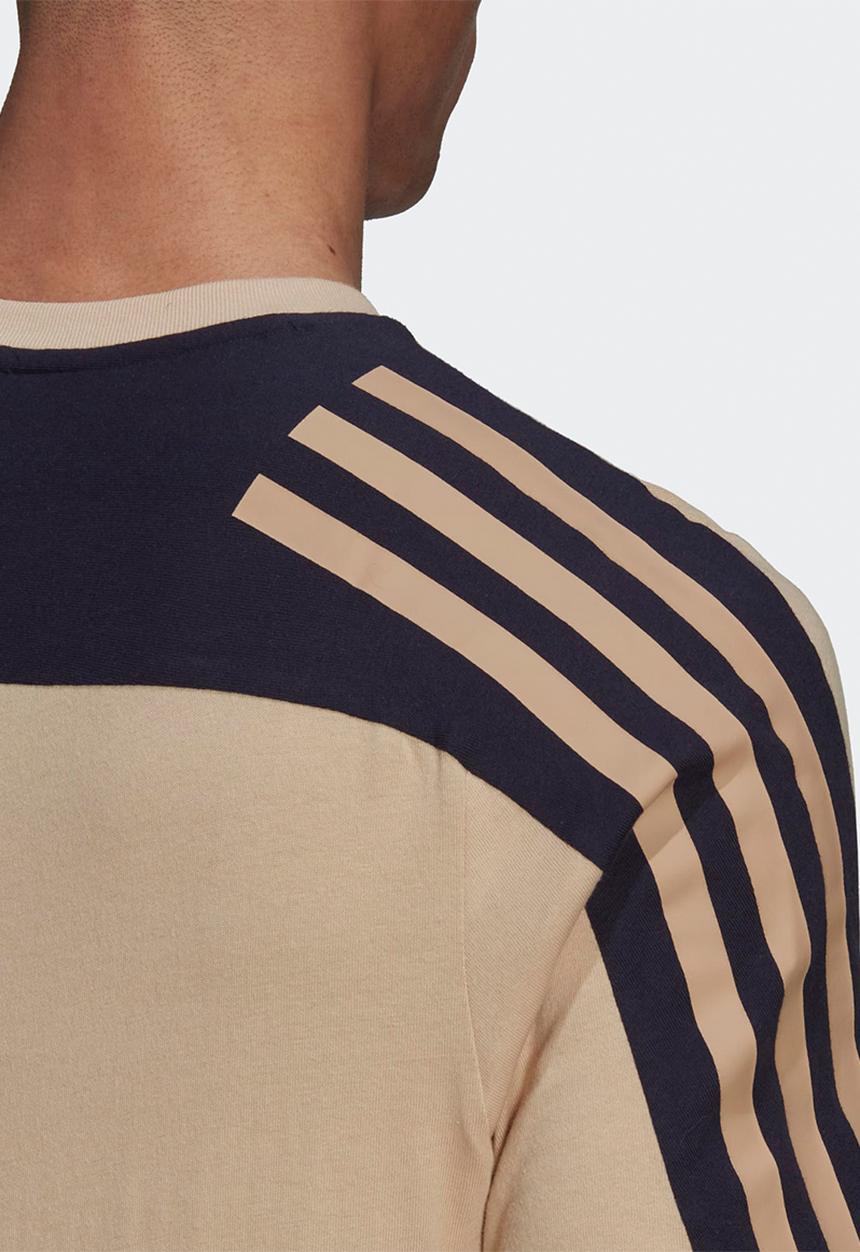 adidas Performance - Future Icons 3-Stripes Tee - magic beige
