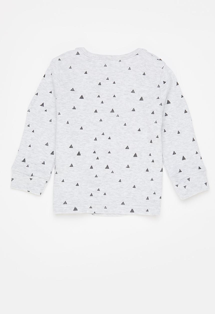 MINOTI - Long sleeve lion tee - grey 