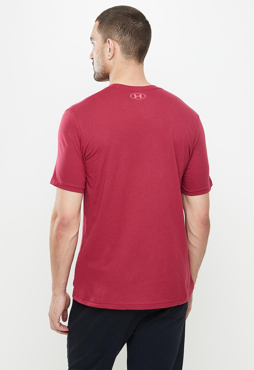 Under Armour - UA Logo grid ss tee - blackrose & pentapink