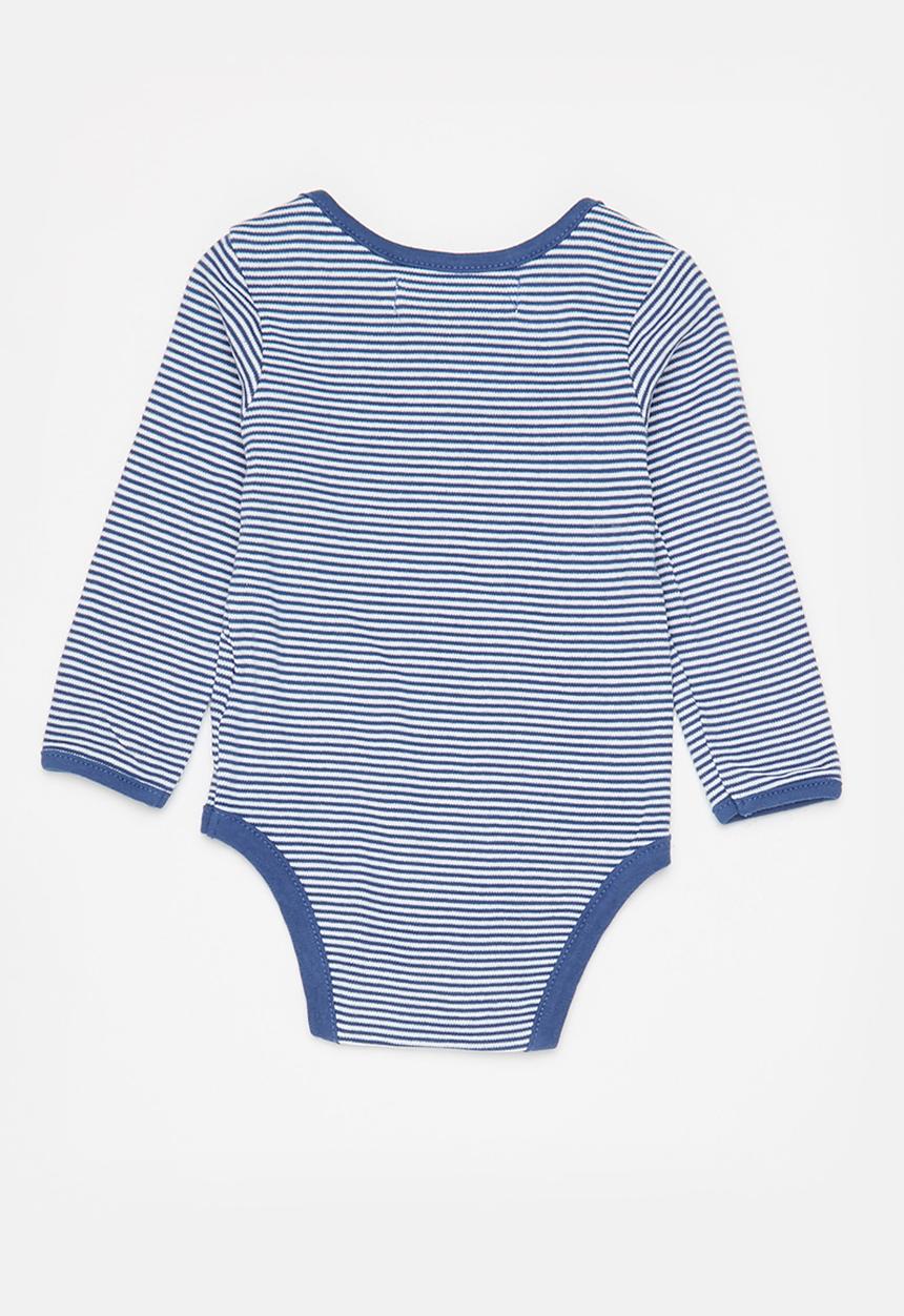 MINOTI - 3-Pack babygrows - navy & grey