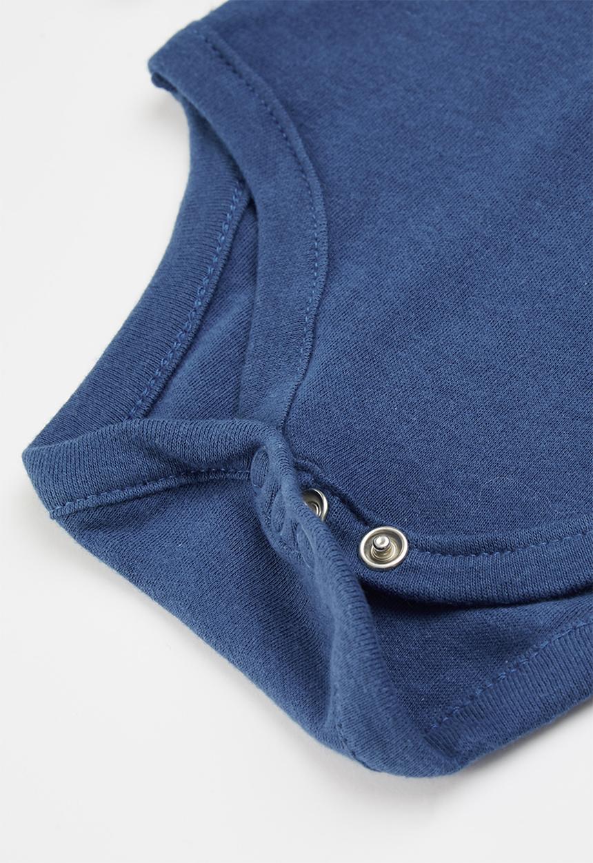 MINOTI - 3-Pack babygrows - navy & grey