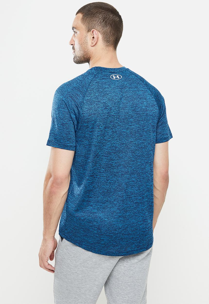 Under Armour - UA Tech™ 2.0 Short Sleeve Tee - Cruise blue & white