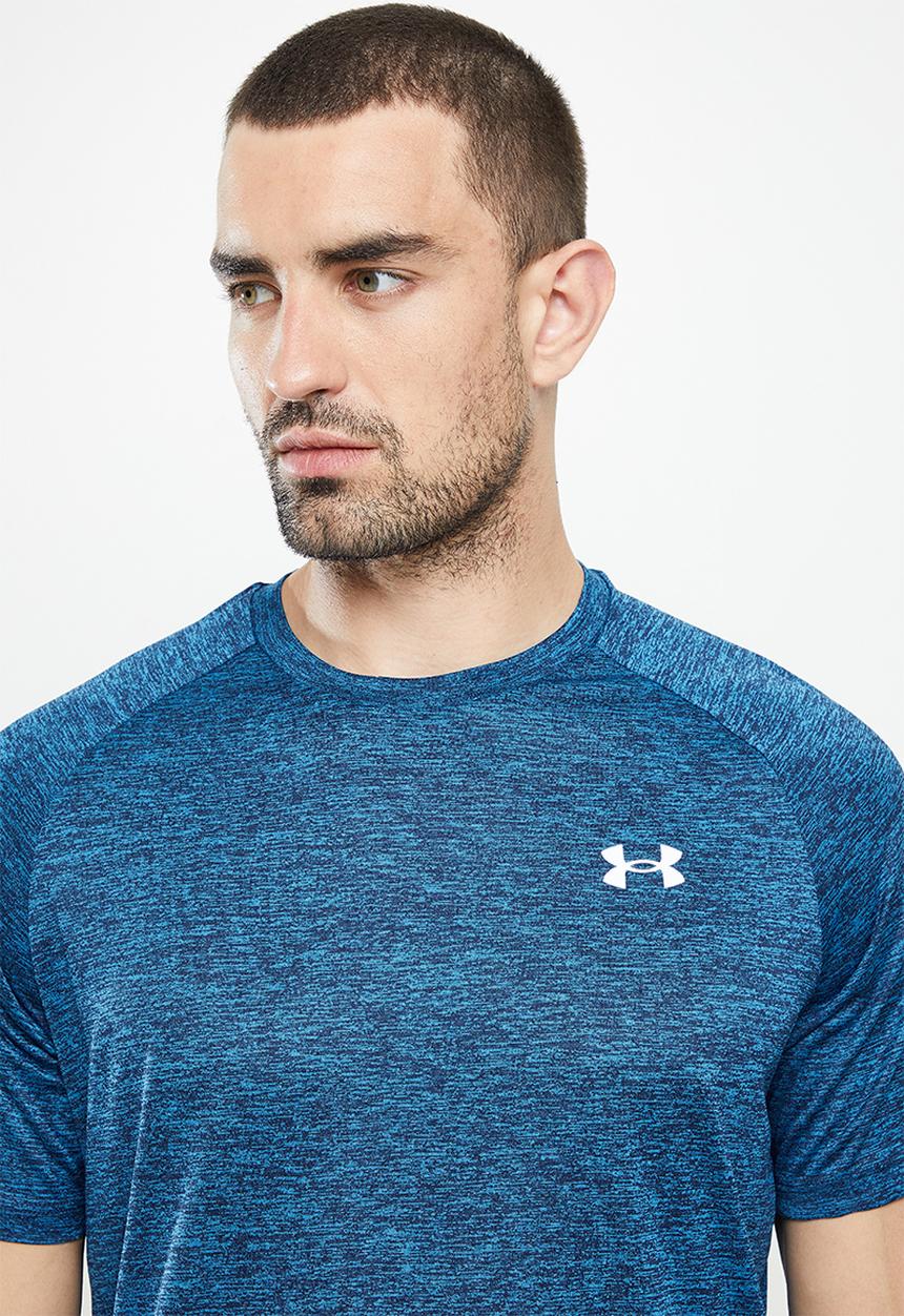 Under Armour - UA Tech™ 2.0 Short Sleeve Tee - Cruise blue & white