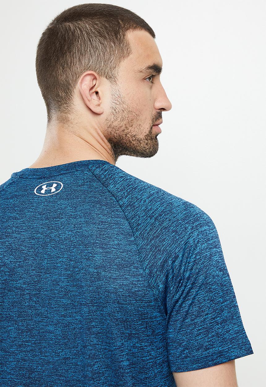 Under Armour - UA Tech™ 2.0 Short Sleeve Tee - Cruise blue & white