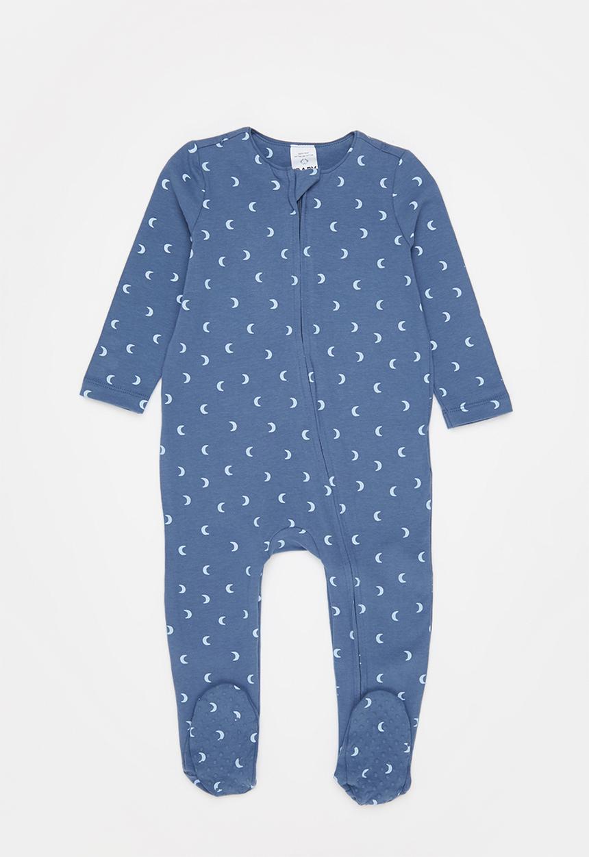Cotton On - The long sleeve zip romper - petty blue