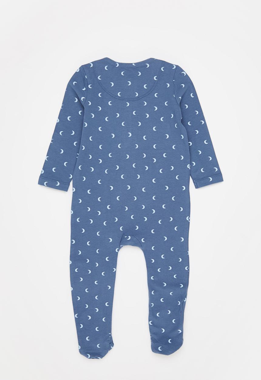 Cotton On - The long sleeve zip romper - petty blue