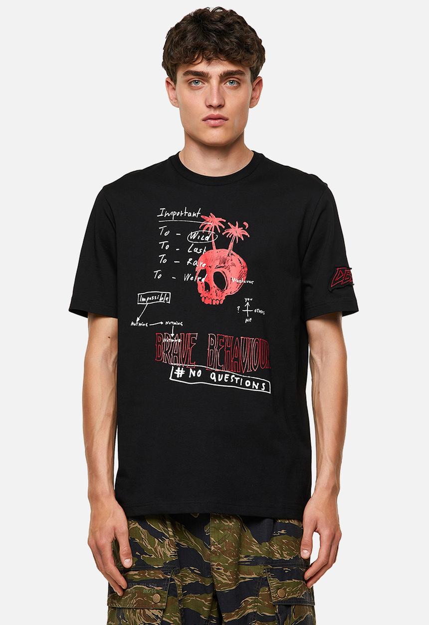 Diesel  - T-just-b61 T-shirt - black 