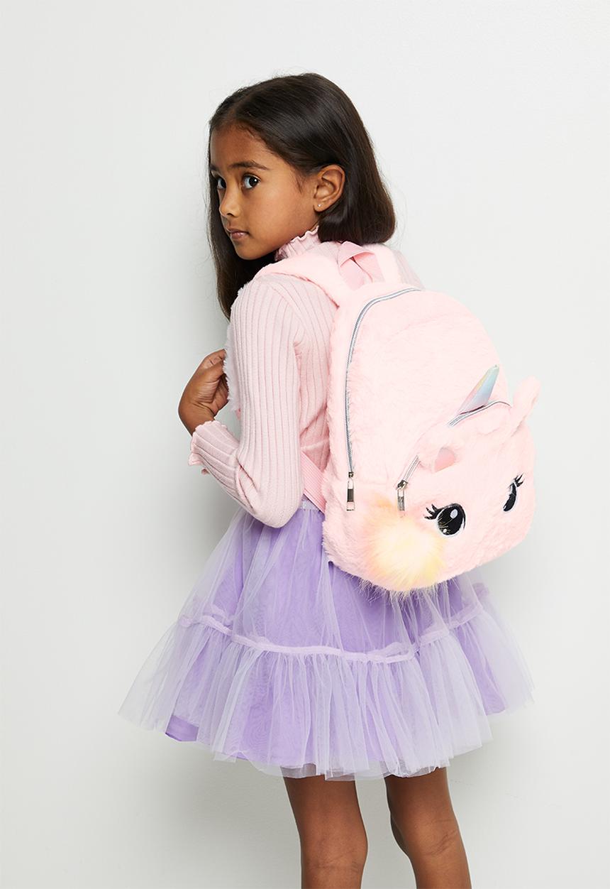 Pop Candy - Unicorn faux fur backpack - pink