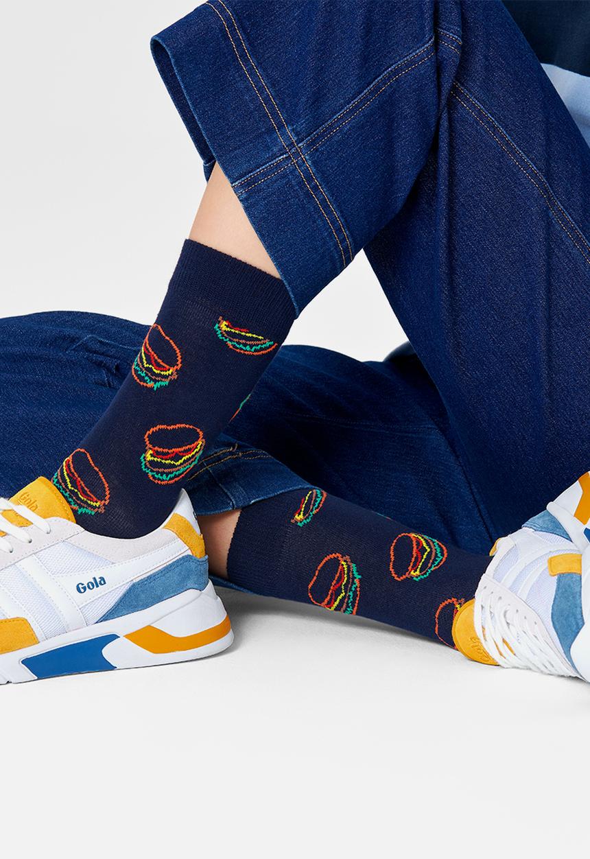 Happy Socks - Lunch time socks - navy