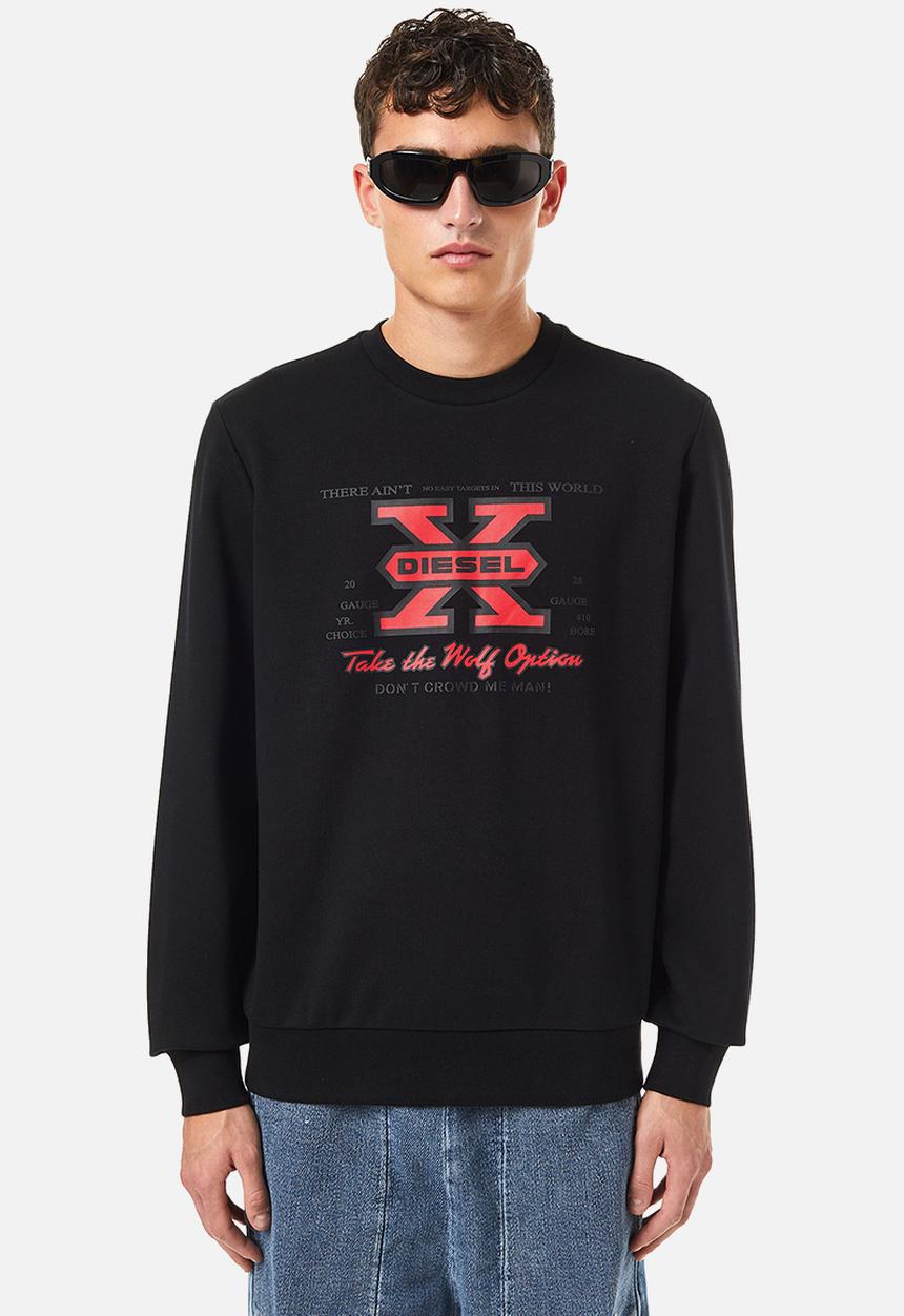 Diesel  - S-ginn-k25 sweat-shirt - black 