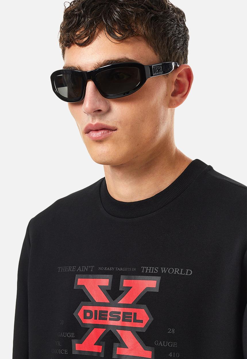 Diesel  - S-ginn-k25 sweat-shirt - black 