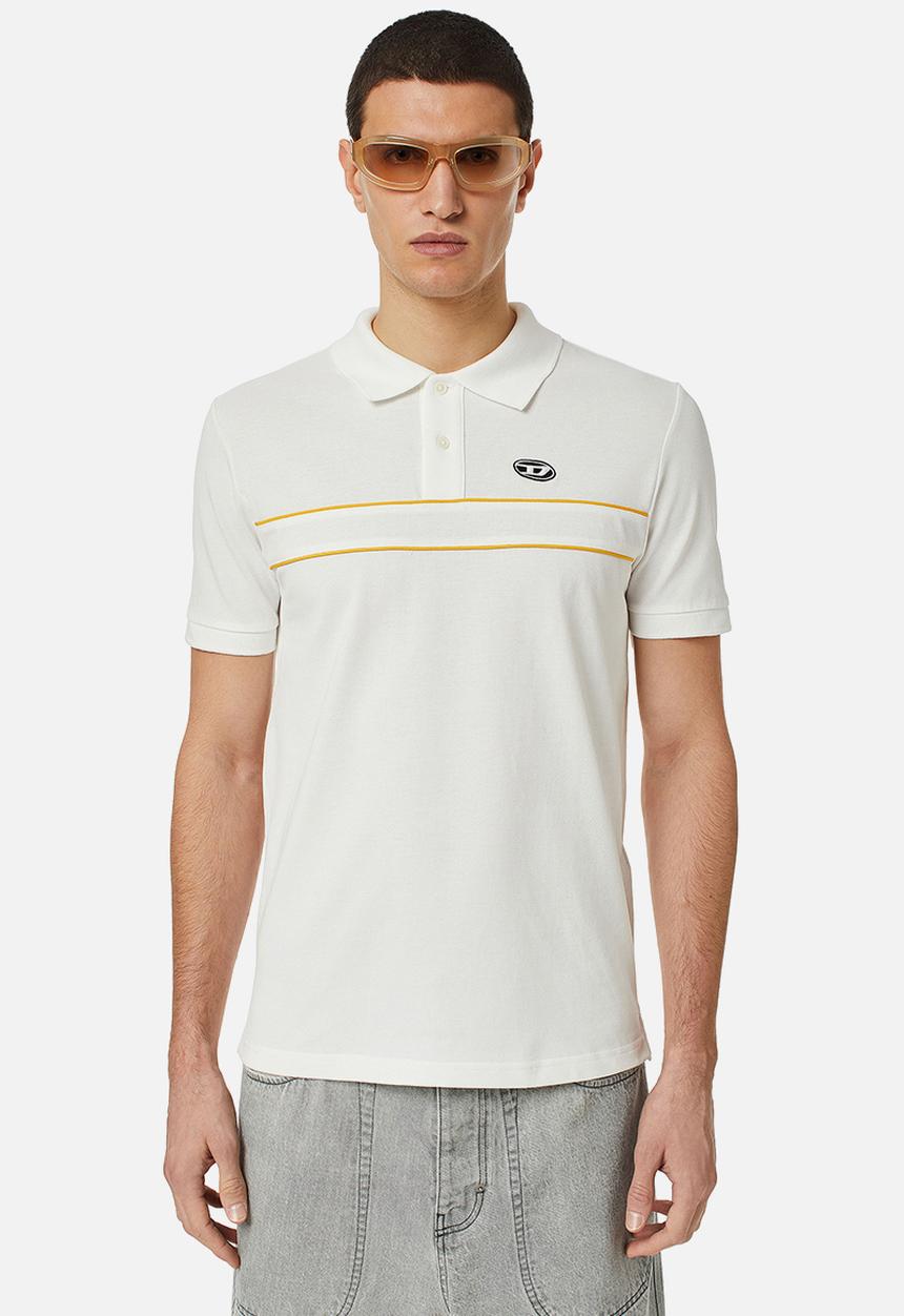 Diesel  - T-smith-band polo shirt - white