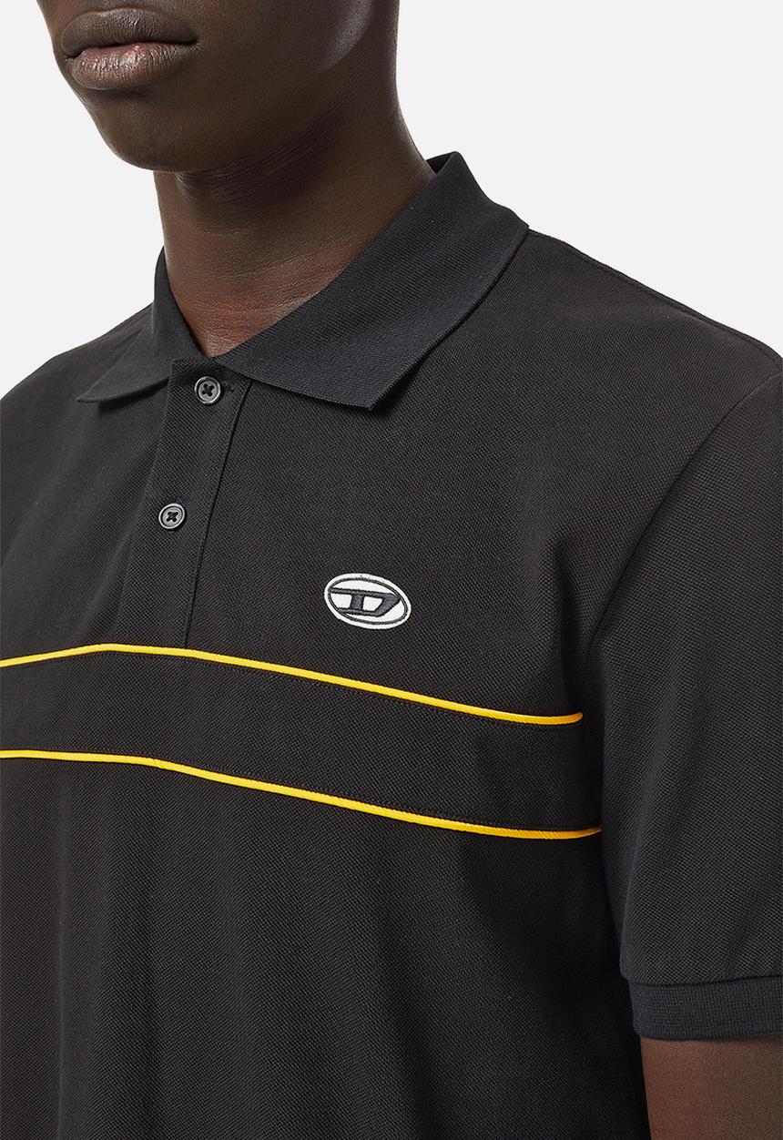 Diesel  - T-smith-band polo shirt - black