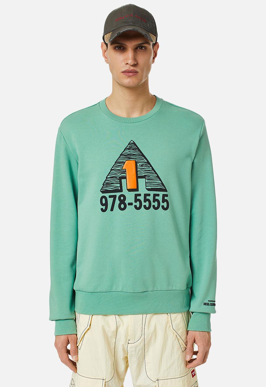 Diesel  - S-ginn-c4 sweat-shirt - blue 