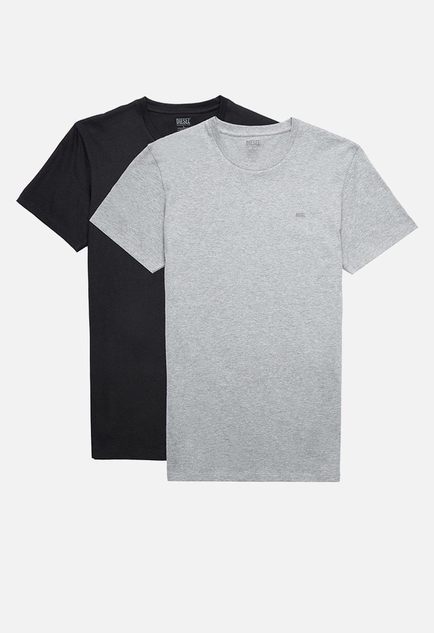 Diesel  - Umtee randal tube-two pack - grey & black