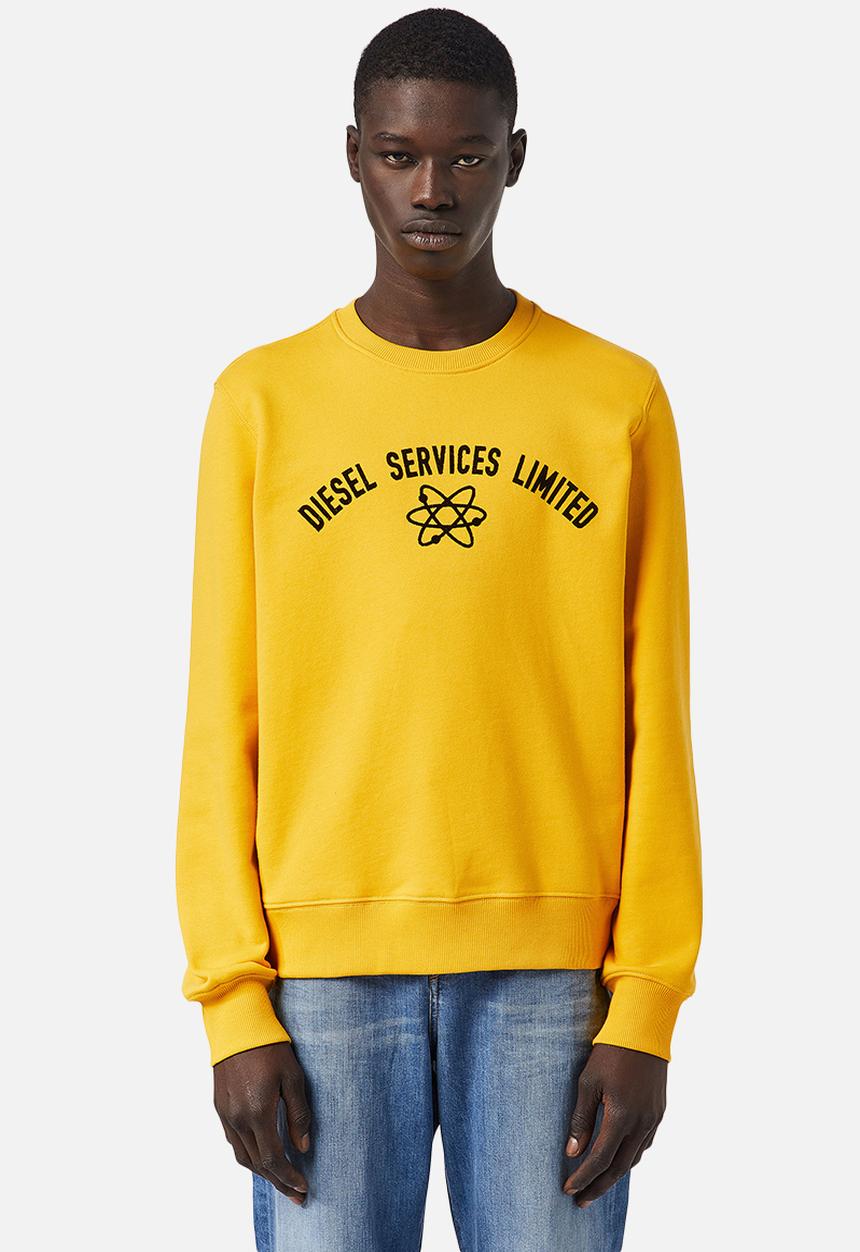 Diesel  - S-ginn-c3 sweat-shirt - yellow 