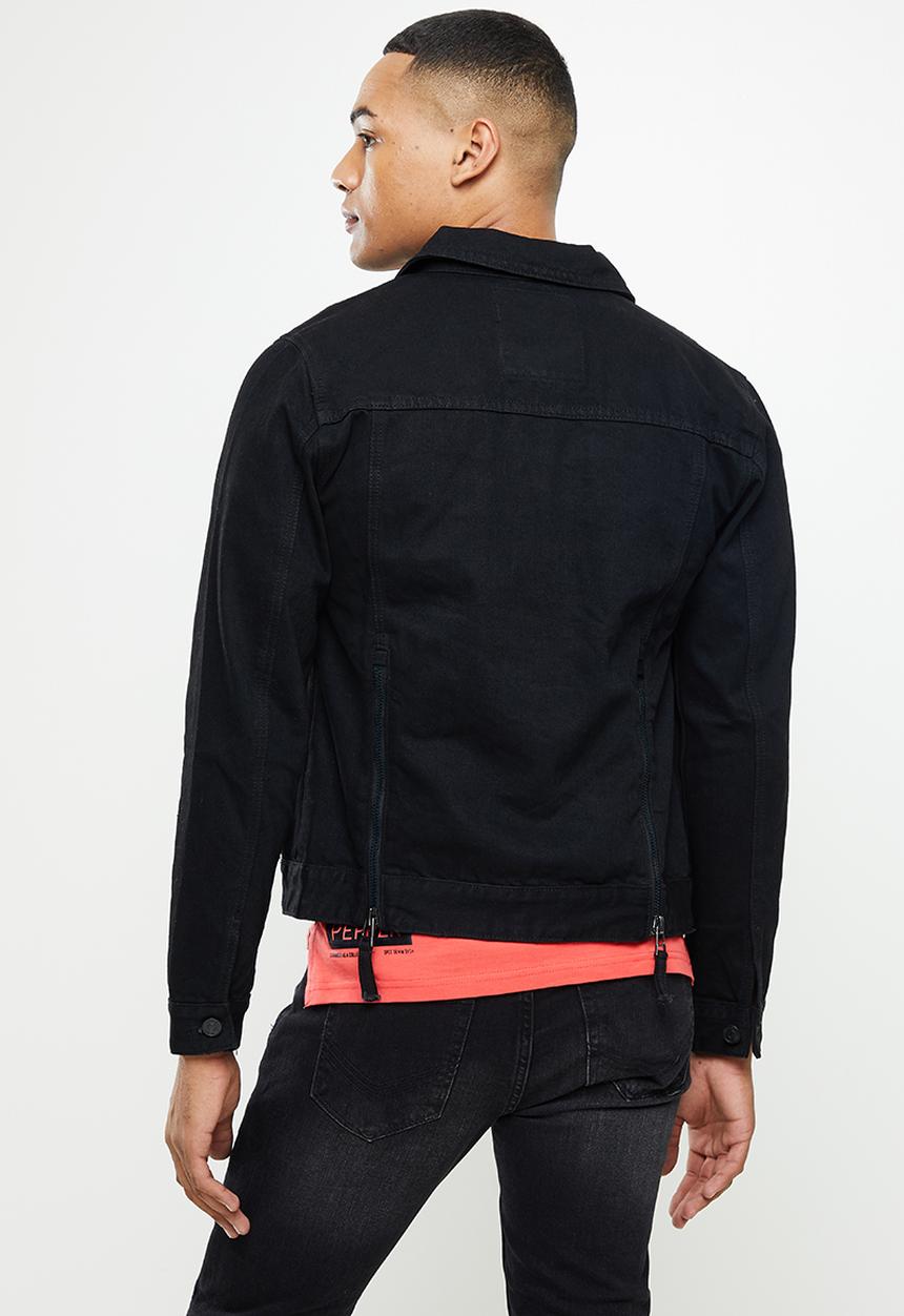 S.P.C.C - Caxton regular fit trucker denim jacket  - black