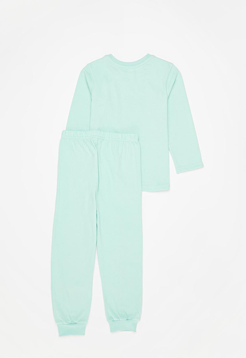 Pop Candy - Boys tee & pants pj set - aqua