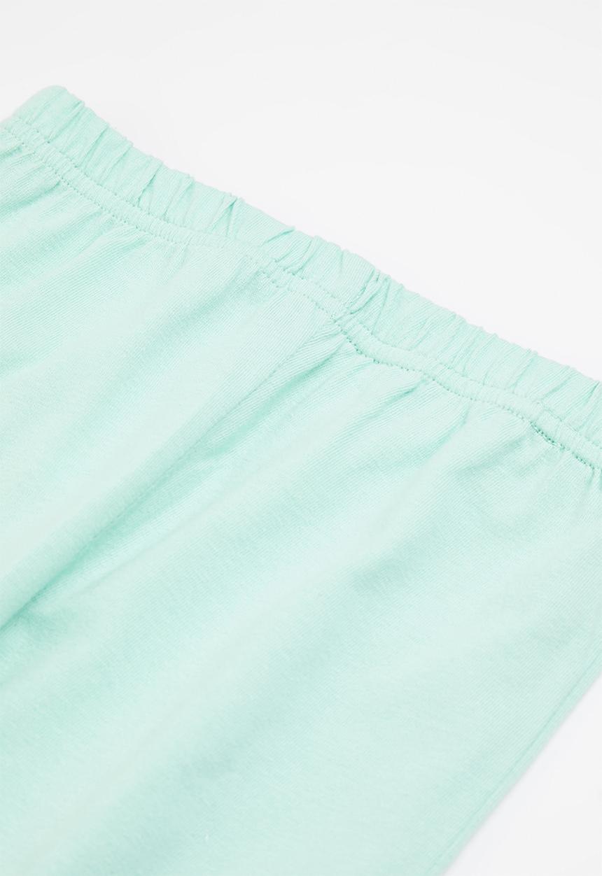 Pop Candy - Boys tee & pants pj set - aqua