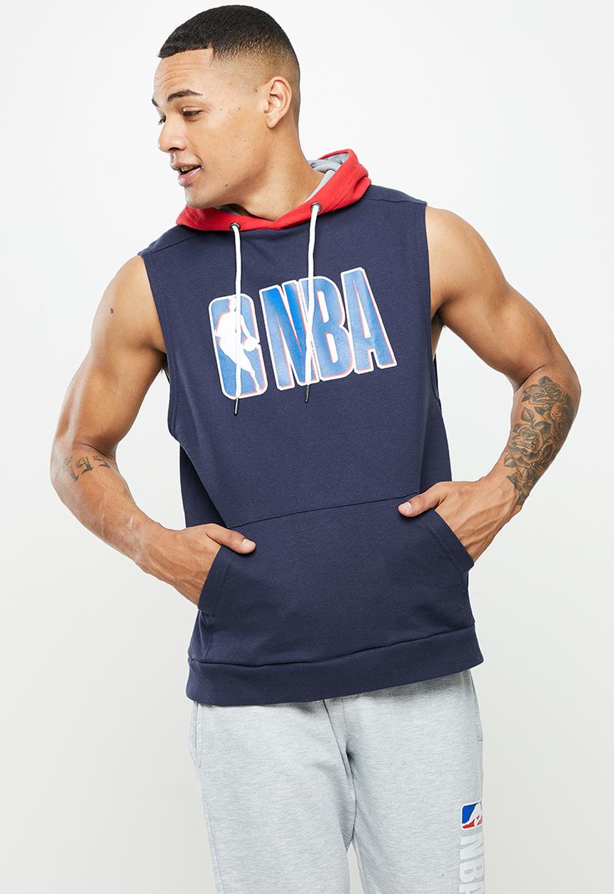 NBA - NBA sleeveless hooded sweater - navy