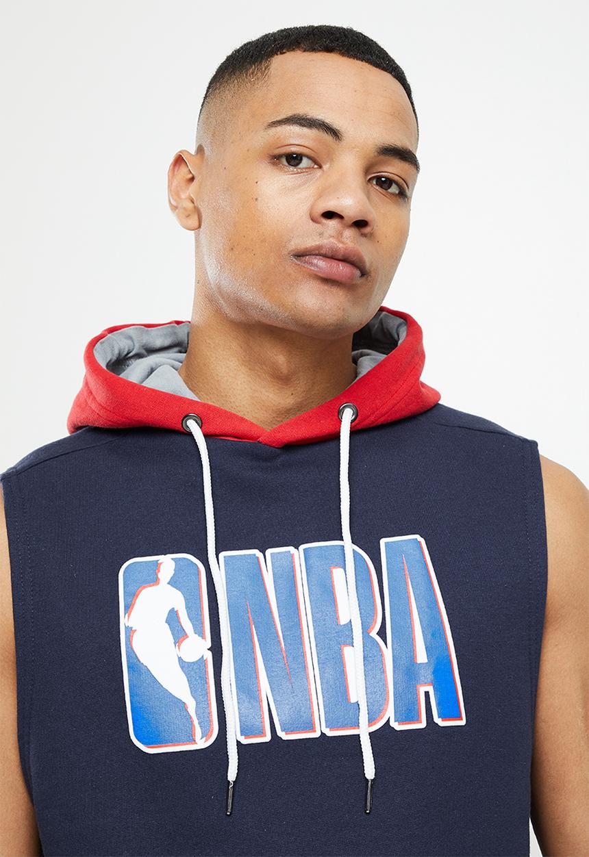 NBA - NBA sleeveless hooded sweater - navy