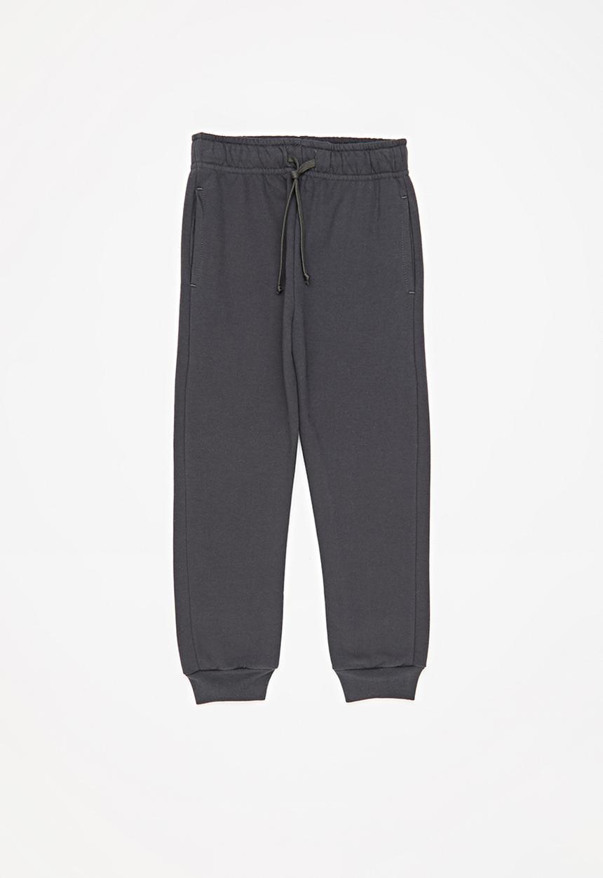Pop Candy - Boys 2 pack joggers - charcoal & sky blue
