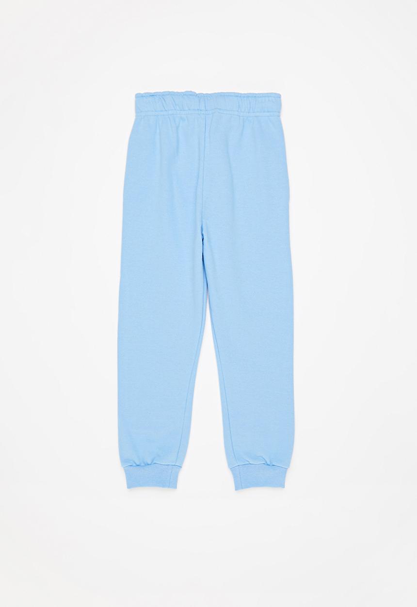 Pop Candy - Boys 2 pack joggers - charcoal & sky blue