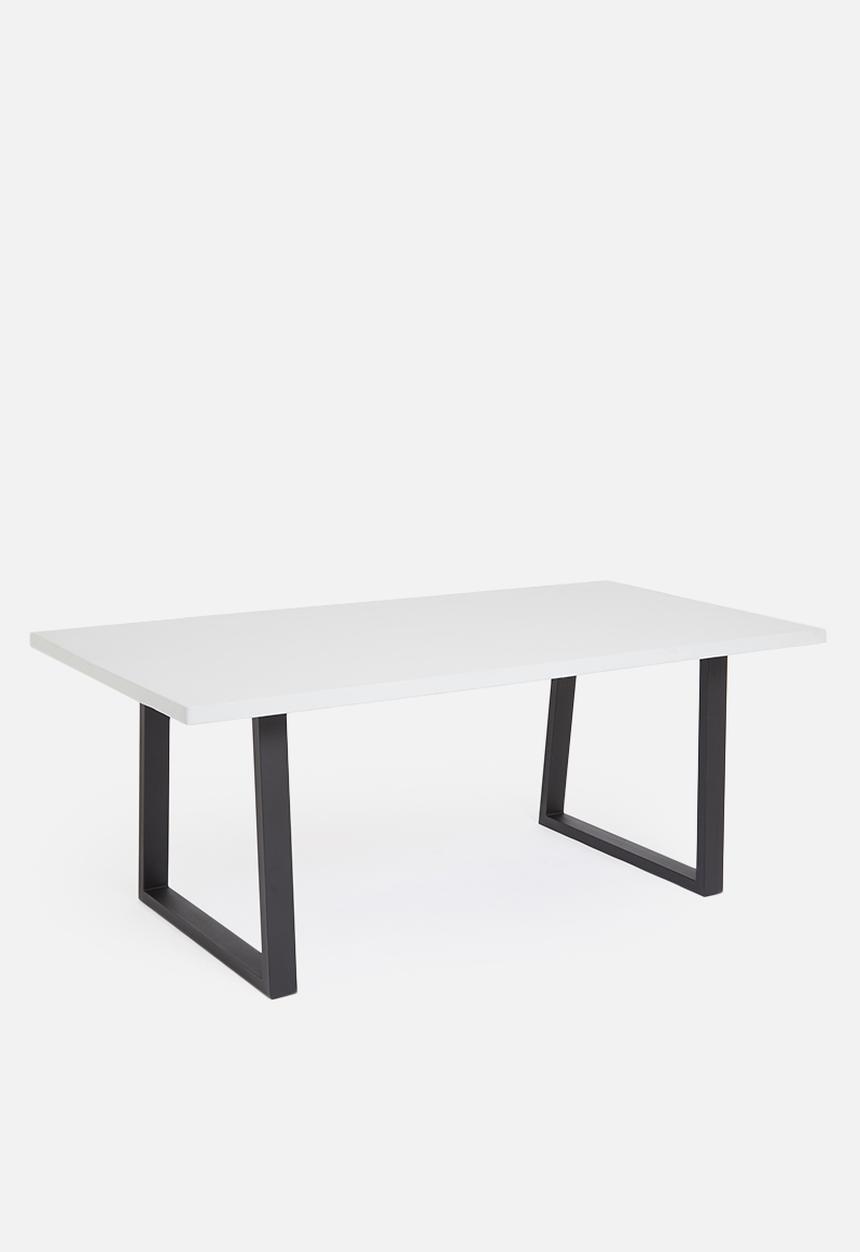 Sixth Floor - Artemis outdoor dining table - grey & black