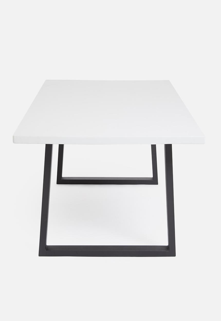Sixth Floor - Artemis outdoor dining table - grey & black