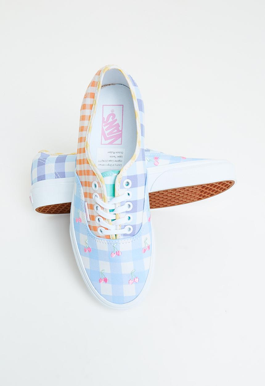 Vans - Authentic - (gingham block) pastel/true white