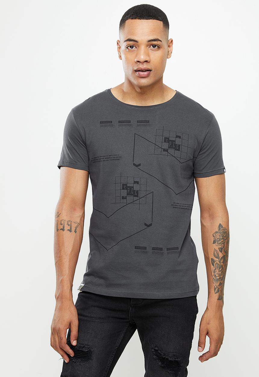 S.P.C.C - Ives regular fit tee - charcoal