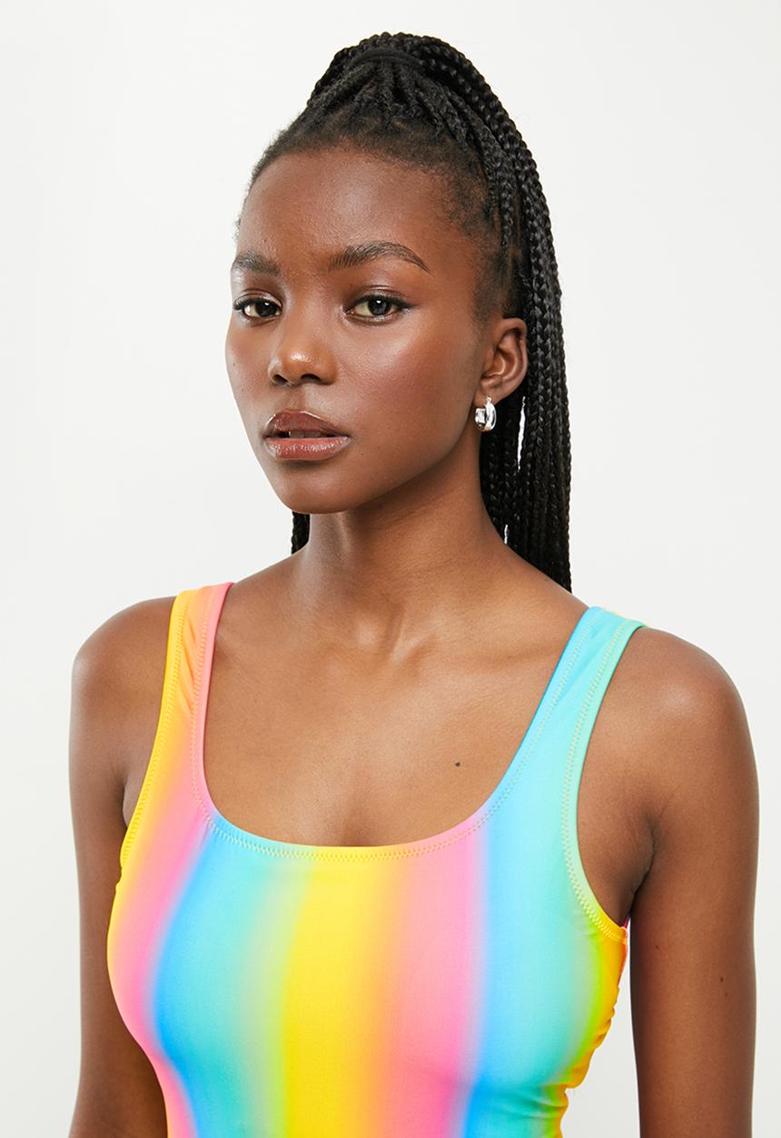 Trendyol - Open back swimsuit - multi