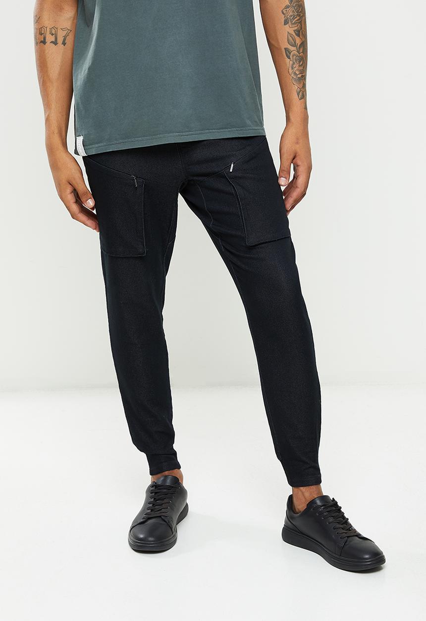 urban° - Urban cotton cargo - black