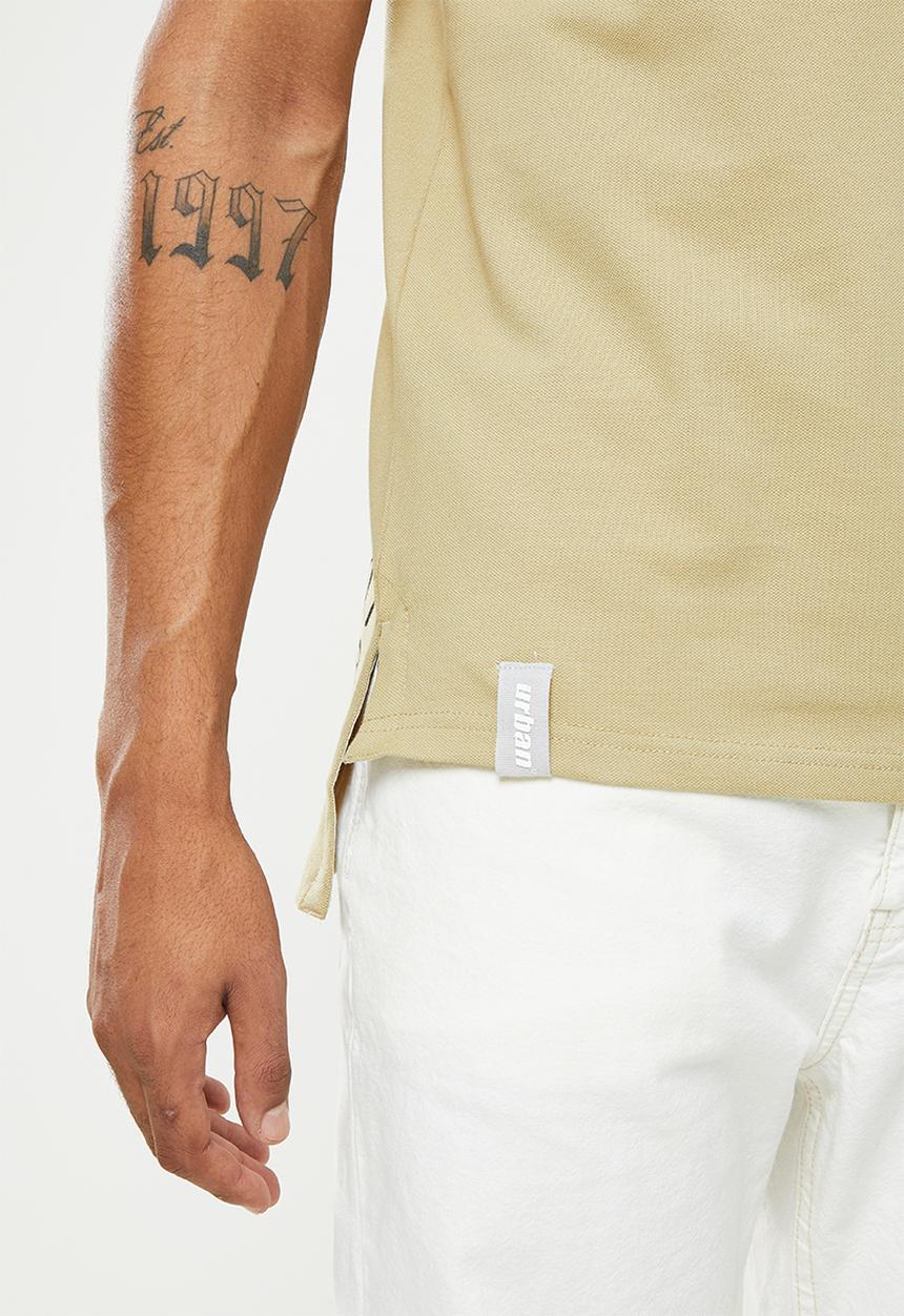 urban° - Urban pique oversized golfer  - eucalyptus
